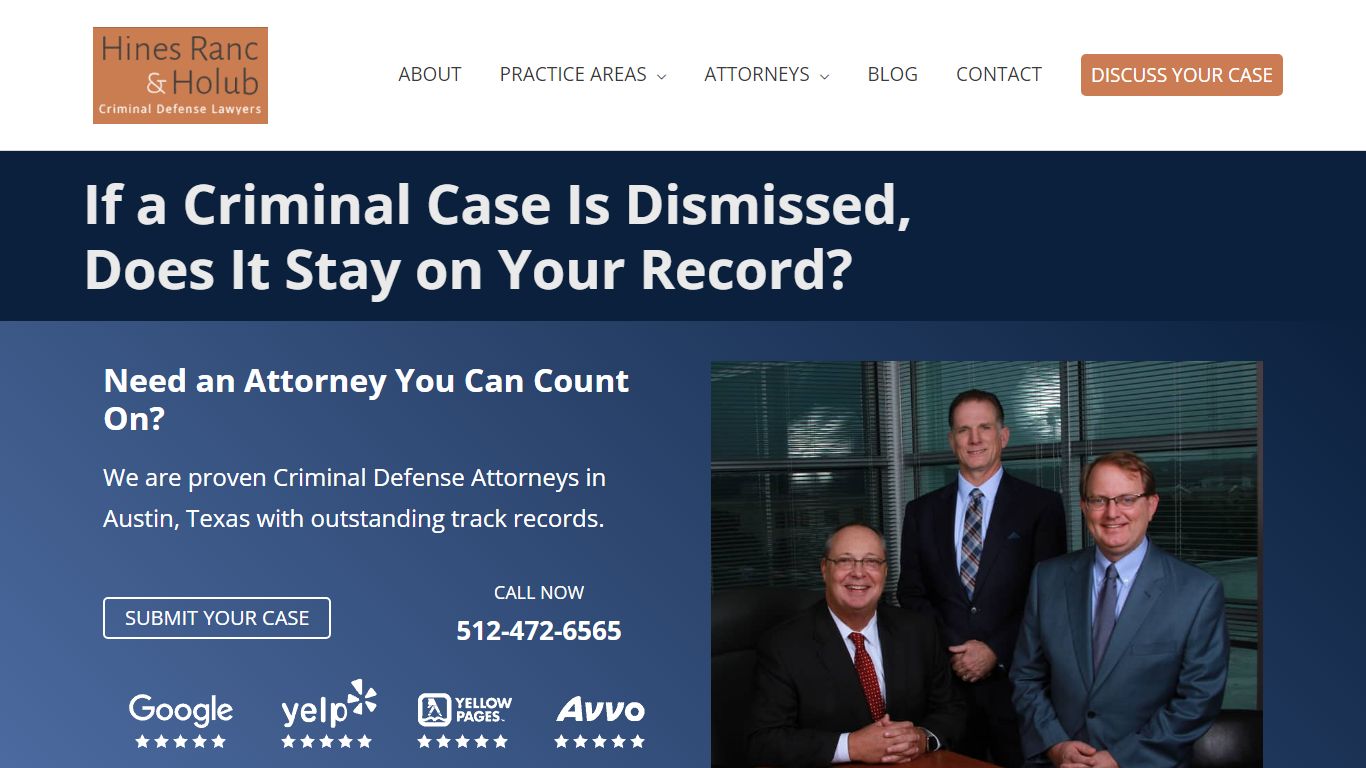 If a Criminal Case Is Dismissed, Does It Stay on Your Record?